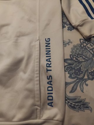 Chaqueta Adidas Beige y Azul