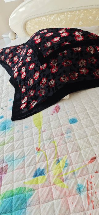 Pañuelo seda natural y terciopelo sin usar