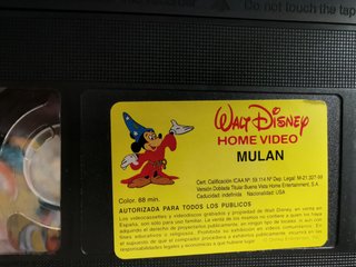 Lote 5 VHS Disney Clásicos (Español)