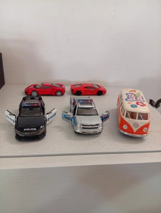 Set 5 Macchinine: Auto, Camper, Van