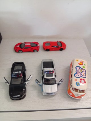 Set 5 Macchinine: Auto, Camper, Van