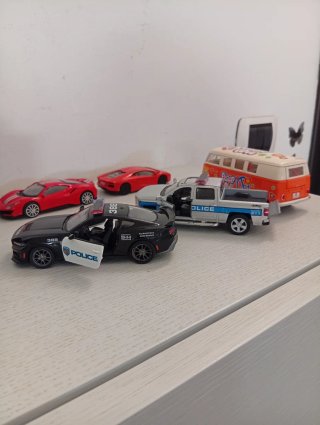 Set 5 Macchinine: Auto, Camper, Van
