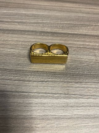 Anillo Doble Dorado