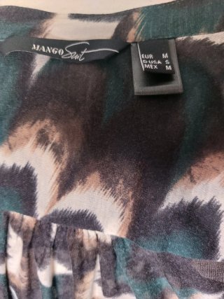 Camisa Mango manga corta estampado