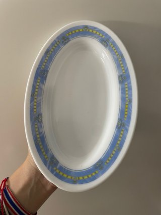 Vajilla porcelana azul y blanca