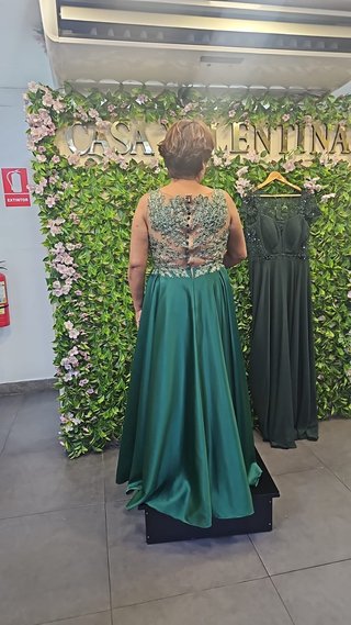 Vestido de fiesta verde talla L