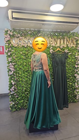 Vestido de fiesta verde talla L
