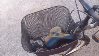 Bicicleta de paseo negra