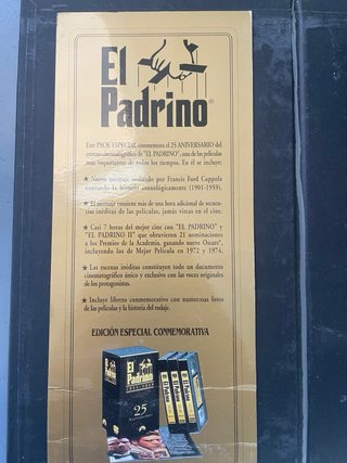 Pack VHS El Padrino Edición Especial Conmemorativa