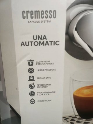 Cafetera Cremesso UNA Automatic  morada