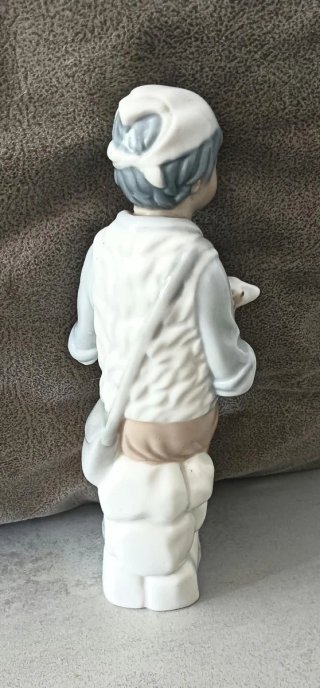 Figura porcelana vintage niño con cordero, Casades