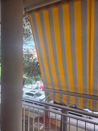 Toldo Terraza 330cm Gris y Amarillo