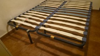Estructura Cama Metal/Madera Individual/Doble