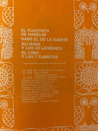 Lote de 3 cuentos + 2 de regalo, de 1975 a 1979.