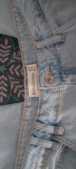 Pantalón cargo vaquero azul