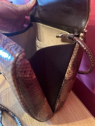 Bolso piel serpiente para eventos