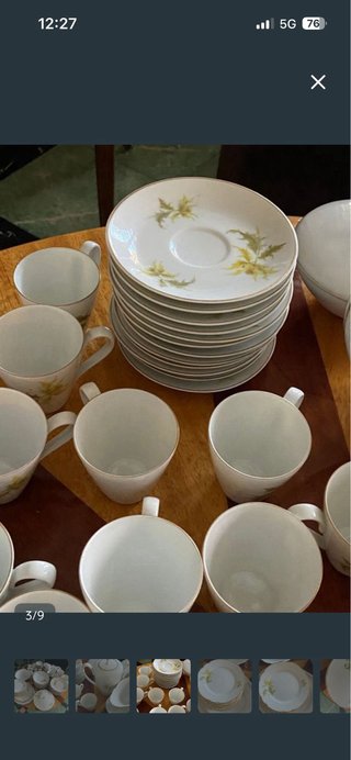 Vajilla Bidasoa Vintage Años 60 Porcelana