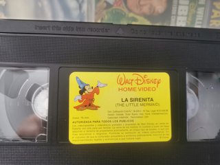 Lote 5 Películas VHS Disney (Español)