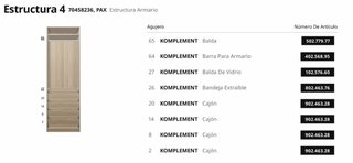Armario vestidor Pax Ikea 4m URGE VENTA!