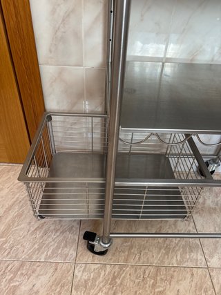 Carrito de cocina de acero inoxidable