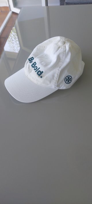 Gorra Tory Burch Be Bold Blanca