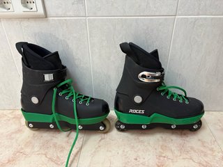 Patines Roces M12 Agresivos Negros/Verdes