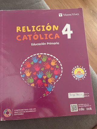 Libro religión 4 primaria Vicens vives