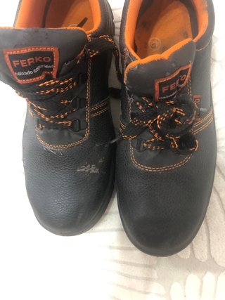 Zapatos de seguridad FERKO negros/naranja talla 42