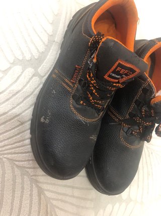 Zapatos de seguridad FERKO negros/naranja talla 42