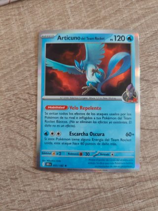 Carta Pokémon Articuno del Team Rocket 120 PS