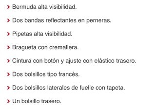 Pantalón Corto Trabajo Reflectante nuevo