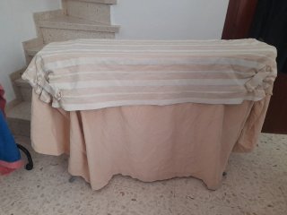 Falda de camilla beige