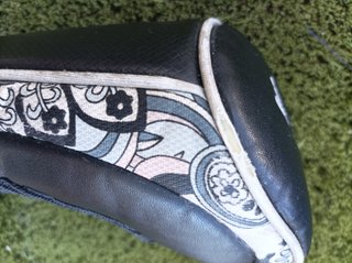 headcover artesanal "R" para taco de Golfe