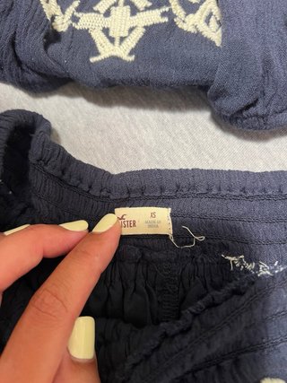 Conjunto Hollister Azul Marino Talla XS