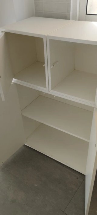 4 armarios modulares blancos