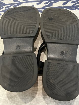 Sandalias negras plataforma talla 39