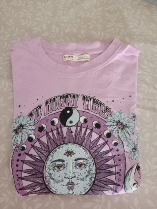 Camiseta Pull&Bear rosa talla XS