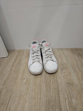 Zapatillas Adidas Advantage Blancas Rosas