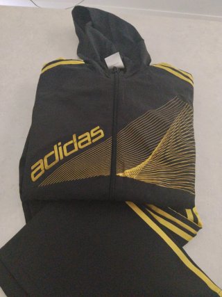 Chándal Adidas Hombre Negro y Amarillo