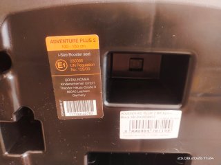 Silla coche Britax Römer. Alzador con respaldo.