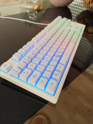 Teclado Gaming GAME RGB Blanco