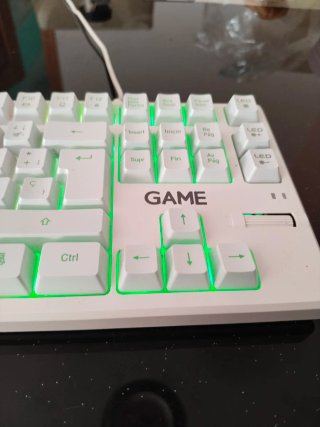 Teclado Gaming GAME RGB Blanco