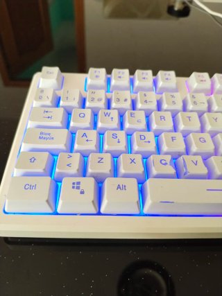 Teclado Gaming GAME RGB Blanco