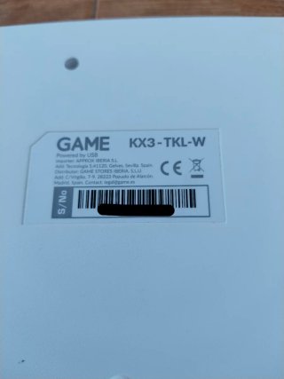 Teclado Gaming GAME RGB Blanco