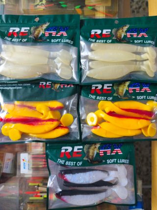 Lote 5 Bolsas Vinilos de Pesca Relax