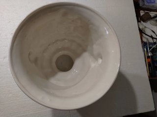 Macetero de loza pintado a mano