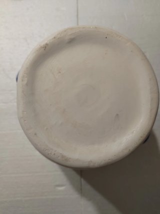 Macetero de loza pintado a mano