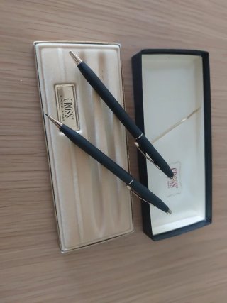 Bolígrafo y Lápiz Cross Negro Estuche