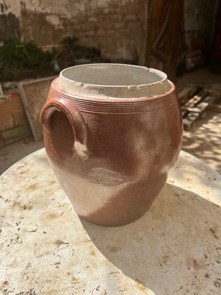Orza Antigua de Barro Vidriado Pieza de coleccion