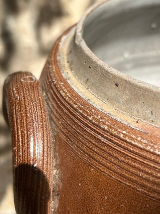 Orza Antigua de Barro Vidriado Pieza de coleccion